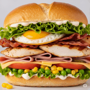 x frango bacon egg