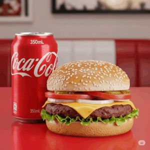 X-salada + coca-cola 350ml