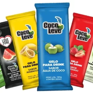gelo de sabor coco leve